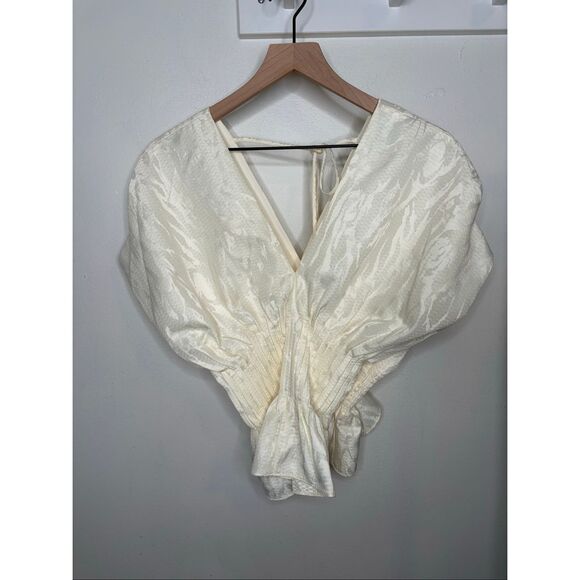 Parker The Halle V-Neck Cinch Waist Peplum Top - Picture 3 of 8